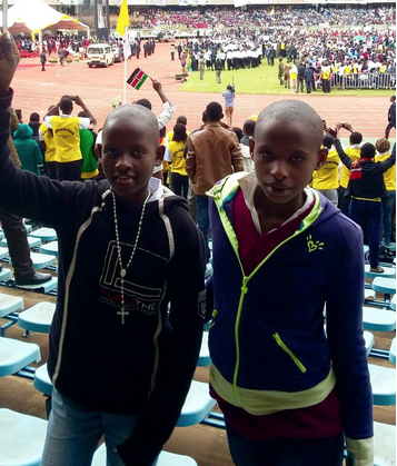 girls in nairobi when pope visits