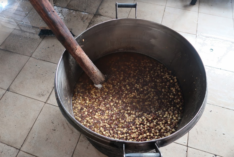 Beans in a pot