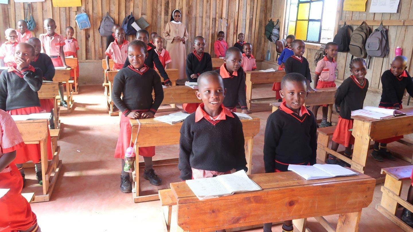 Children in a classroom